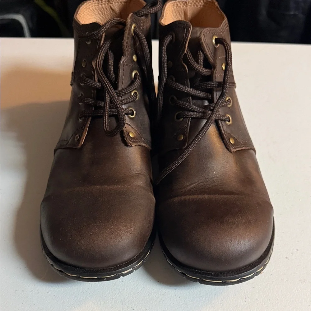 Osstone Moto Boots‎ Brown Leather Size 8